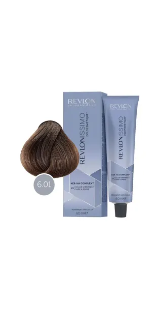Фото Revlon Professional Revlonissimo Colorsmetique Краска для волос оттенок 6-01 (темный блондин пепельный натуральный)
