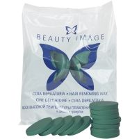 BEAUTY IMAGE Воск в дисках "Стандарт" Зеленый, 1000 г